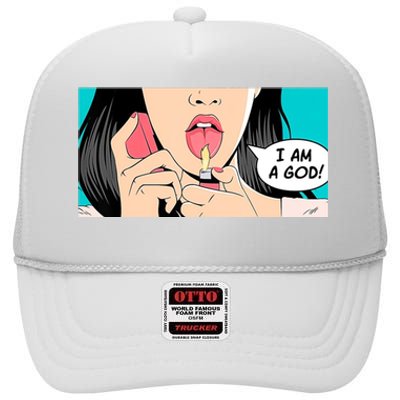 Jennifer's Body I Am A God High Crown Mesh Back Trucker Hat