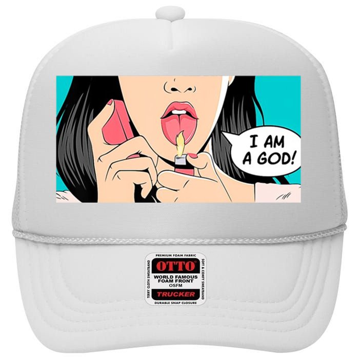 Jennifer's Body I Am A God High Crown Mesh Back Trucker Hat