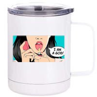 Jennifer's Body I Am A God 12 oz Stainless Steel Tumbler Cup