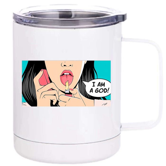 Jennifer's Body I Am A God 12 oz Stainless Steel Tumbler Cup