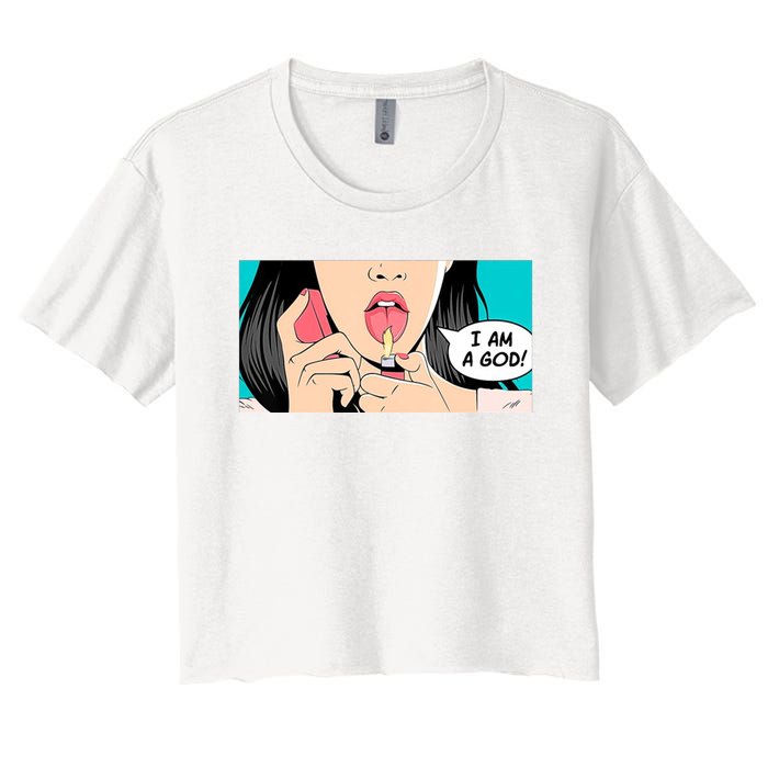 Jennifer's Body I Am A God Women's Crop Top Tee