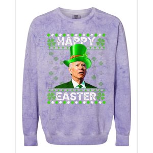 Joe Biden Irish Confused St Patricks Day easter Colorblast Crewneck Sweatshirt