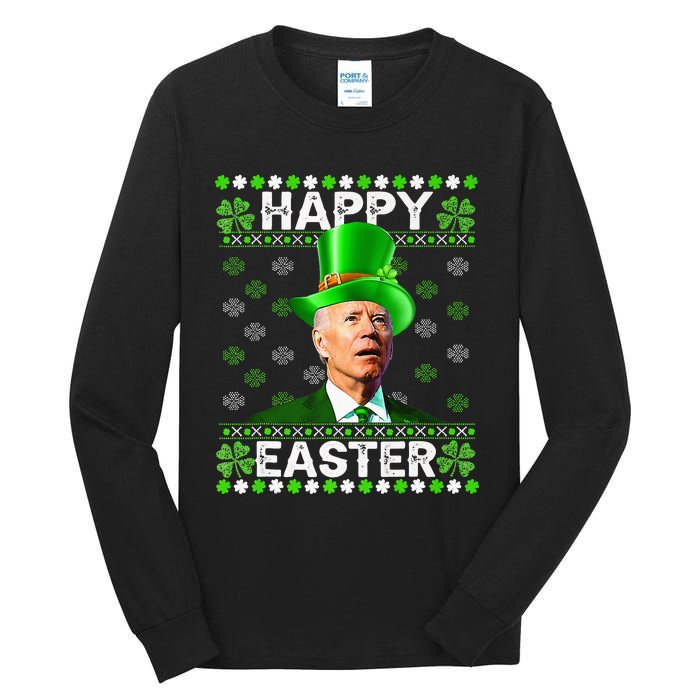 Joe Biden Irish Confused St Patricks Day easter Tall Long Sleeve T-Shirt