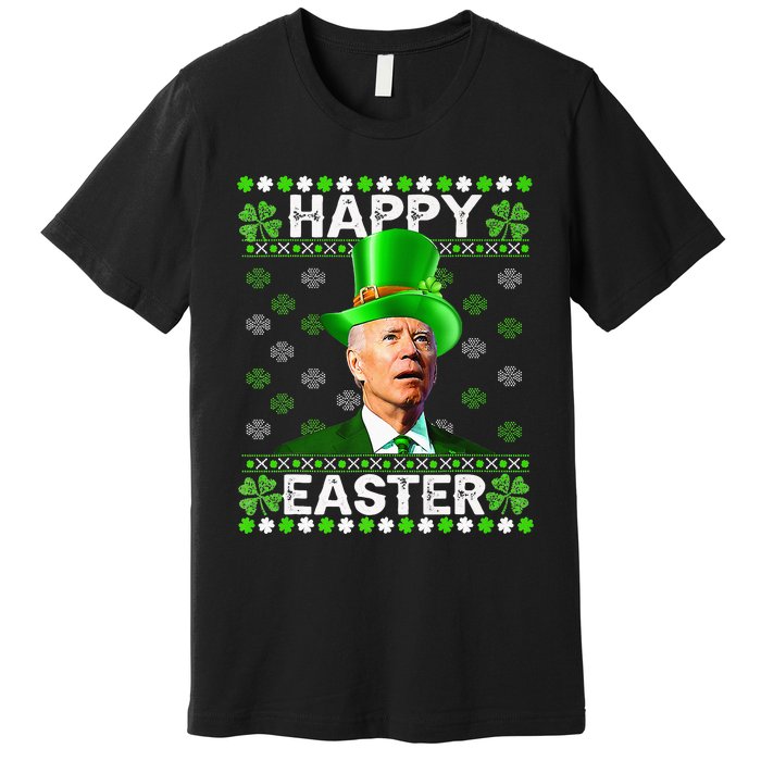 Joe Biden Irish Confused St Patricks Day easter Premium T-Shirt