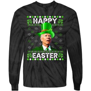 Joe Biden Irish Confused St Patricks Day easter Tie-Dye Long Sleeve Shirt