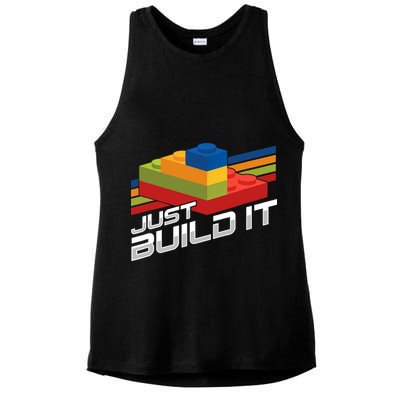 Just Build It | Building Blocks | Master Builder Ladies PosiCharge Tri-Blend Wicking Tank