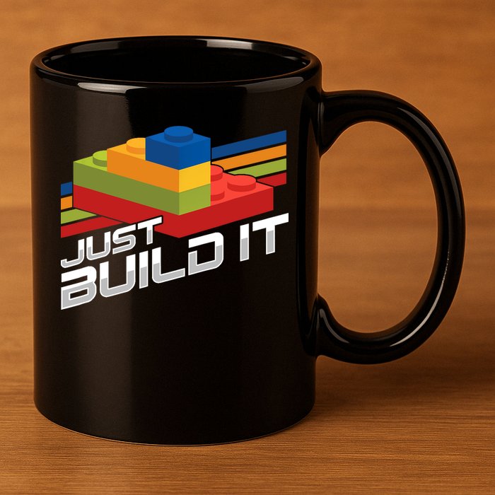 Just Build It | Building Blocks | Master Builder 11oz C Handle Ceramic Mug