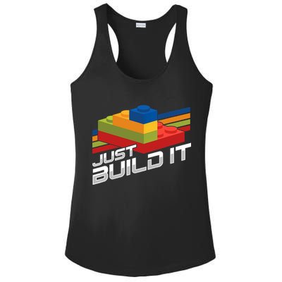 Just Build It | Building Blocks | Master Builder Ladies PosiCharge Competitor Racerback Tank