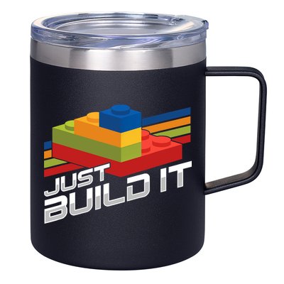 Just Build It | Building Blocks | Master Builder 12oz Stainless Steel Coffee Mug