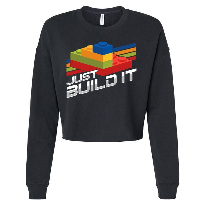 Just Build It | Building Blocks | Master Builder Cropped Pullover Crew