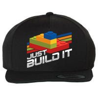 Just Build It | Building Blocks | Master Builder Wool Snapback Cap