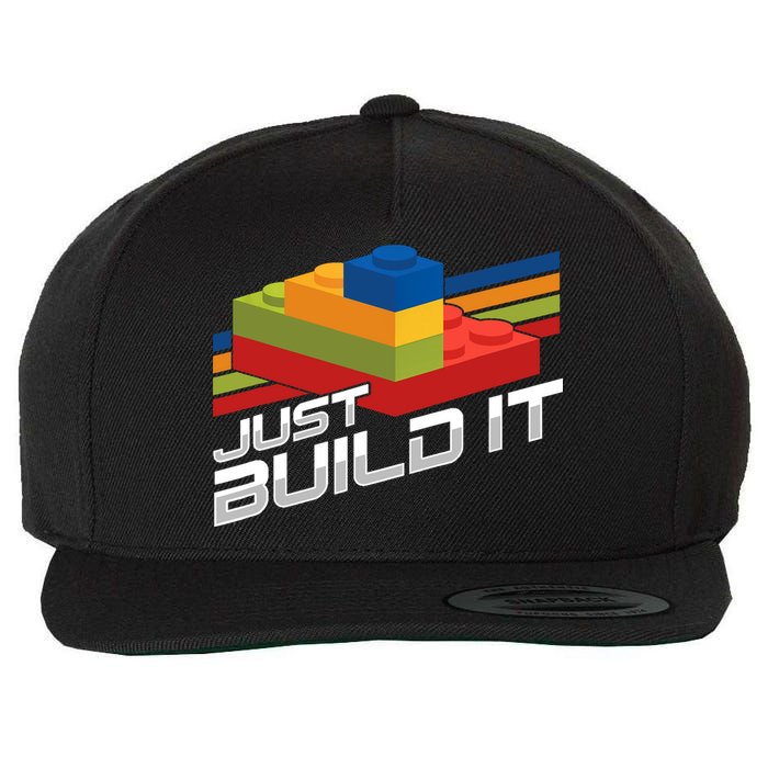 Just Build It | Building Blocks | Master Builder Wool Snapback Cap
