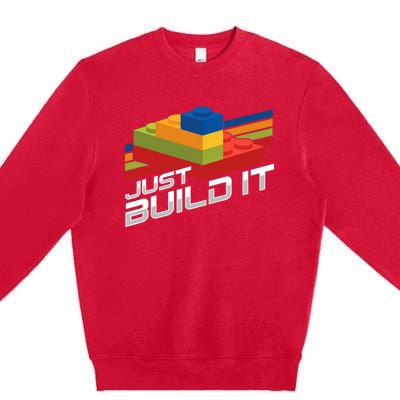 Just Build It | Building Blocks | Master Builder Premium Crewneck Sweatshirt