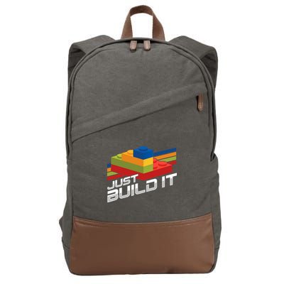 Just Build It | Building Blocks | Master Builder Cotton Canvas Backpack