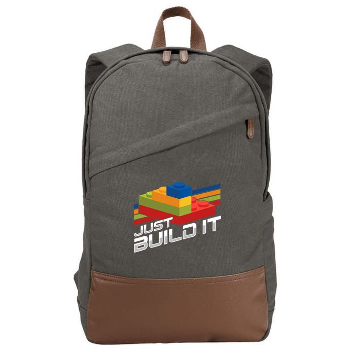Just Build It | Building Blocks | Master Builder Cotton Canvas Backpack