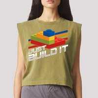 Just Build It | Building Blocks | Master Builder Garment-Dyed Women's Muscle Tee
