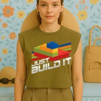 Just Build It | Building Blocks | Master Builder Garment-Dyed Women's Muscle Tee