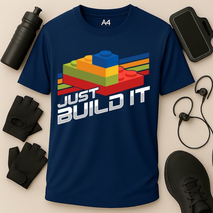 Just Build It | Building Blocks | Master Builder Cooling Performance Crew T-Shirt