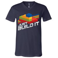 Just Build It | Building Blocks | Master Builder V-Neck T-Shirt