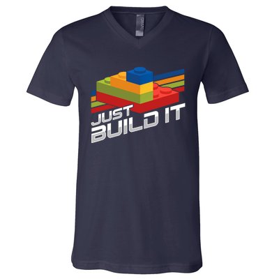 Just Build It | Building Blocks | Master Builder V-Neck T-Shirt