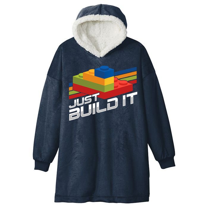 Just Build It | Building Blocks | Master Builder Hooded Wearable Blanket