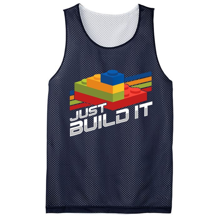 Just Build It | Building Blocks | Master Builder Mesh Reversible Basketball Jersey Tank