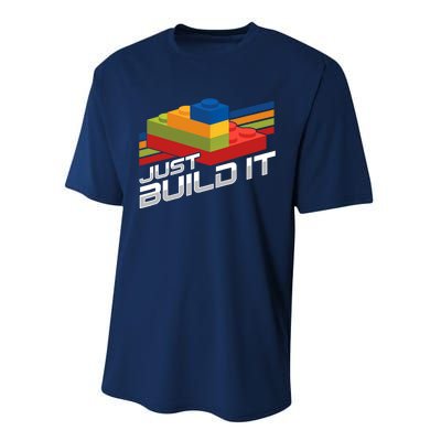 Just Build It | Building Blocks | Master Builder Performance Sprint T-Shirt