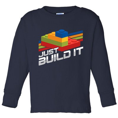 Just Build It | Building Blocks | Master Builder Toddler Long Sleeve Shirt