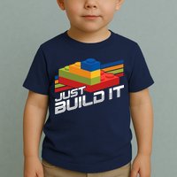 Just Build It | Building Blocks | Master Builder Toddler T-Shirt