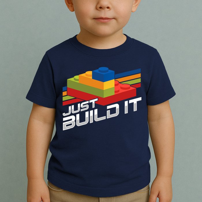 Just Build It | Building Blocks | Master Builder Toddler T-Shirt