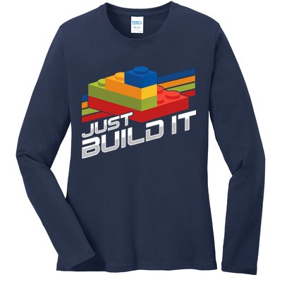 Just Build It | Building Blocks | Master Builder Ladies Long Sleeve Shirt