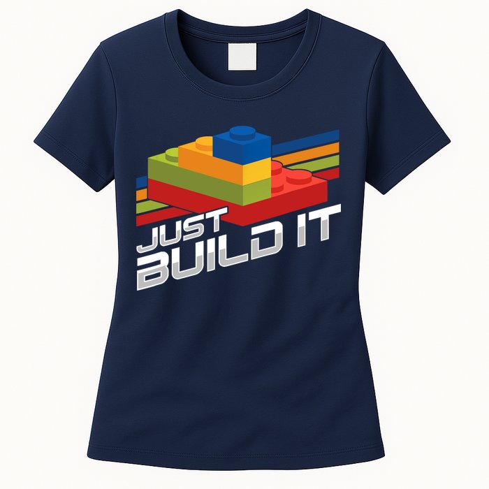 Just Build It | Building Blocks | Master Builder Womens T-Shirt