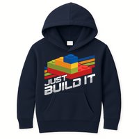 Just Build It | Building Blocks | Master Builder Kids Hoodie