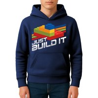 Just Build It | Building Blocks | Master Builder Kids Hoodie