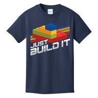 Just Build It | Building Blocks | Master Builder Kids T-Shirt