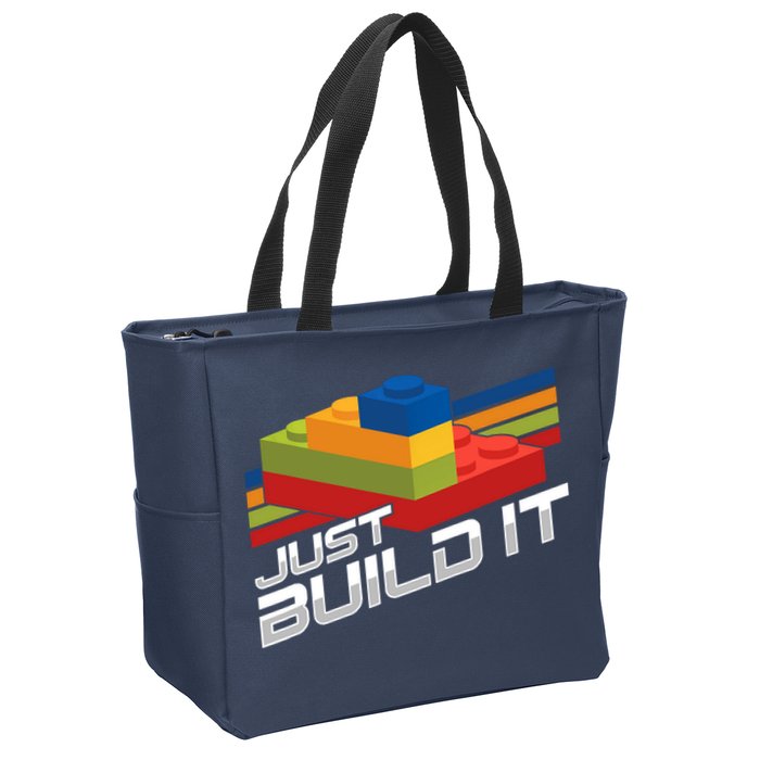Just Build It | Building Blocks | Master Builder Zip Tote Bag