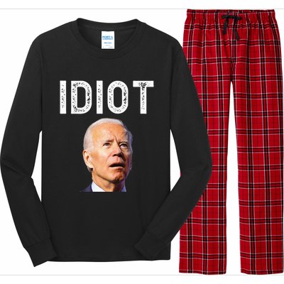 Joe Biden Is An Idiot Long Sleeve Pajama Set