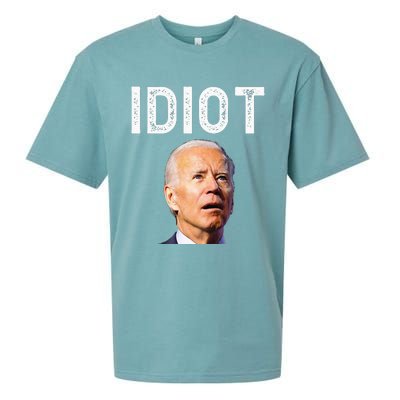 Joe Biden Is An Idiot Sueded Cloud Jersey T-Shirt