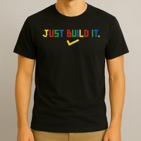 Just Build It Master Builder Building Block T-Shirt