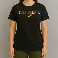 Just Build It Master Builder Building Block T-Shirt