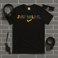 Just Build It Master Builder Building Block T-Shirt