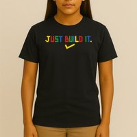 Just Build It Master Builder Building Block T-Shirt