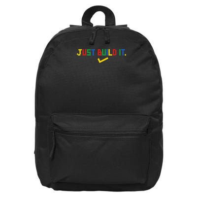 Just Build It Master Builder Building Block 16 in Basic Backpack