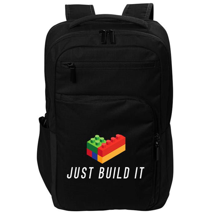 Just Build It Building Toy Blocks Bricks Impact Tech Backpack