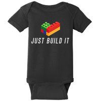 Just Build It Building Toy Blocks Bricks Baby Bodysuit