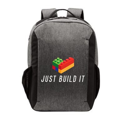 Just Build It Building Toy Blocks Bricks Vector Backpack