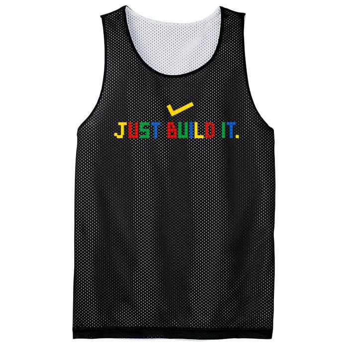 Just Build It Master Builder Building Block Mesh Reversible Basketball Jersey Tank