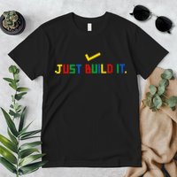 Just Build It Master Builder Building Block Premium T-Shirt