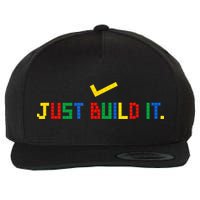 Just Build It Master Builder Building Block Wool Snapback Cap