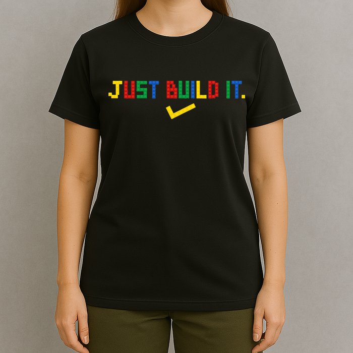 Just Build It Master Builder Building Block T-Shirt